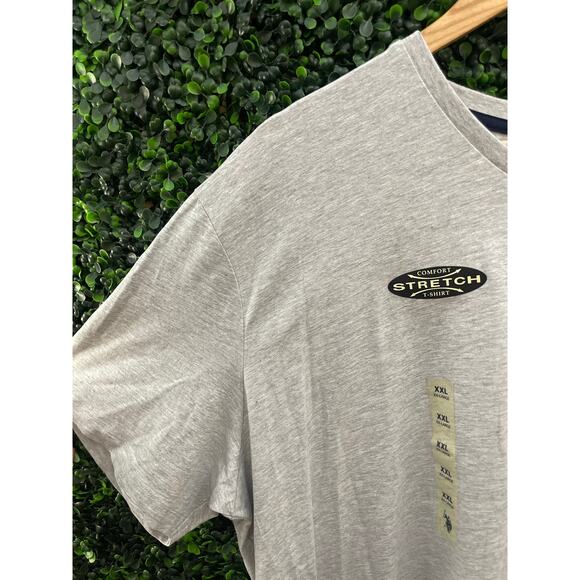 NWT U.S. Polo Assn. Men’s 2XL Gray Stretch T Shirt - Picture 2 of 5